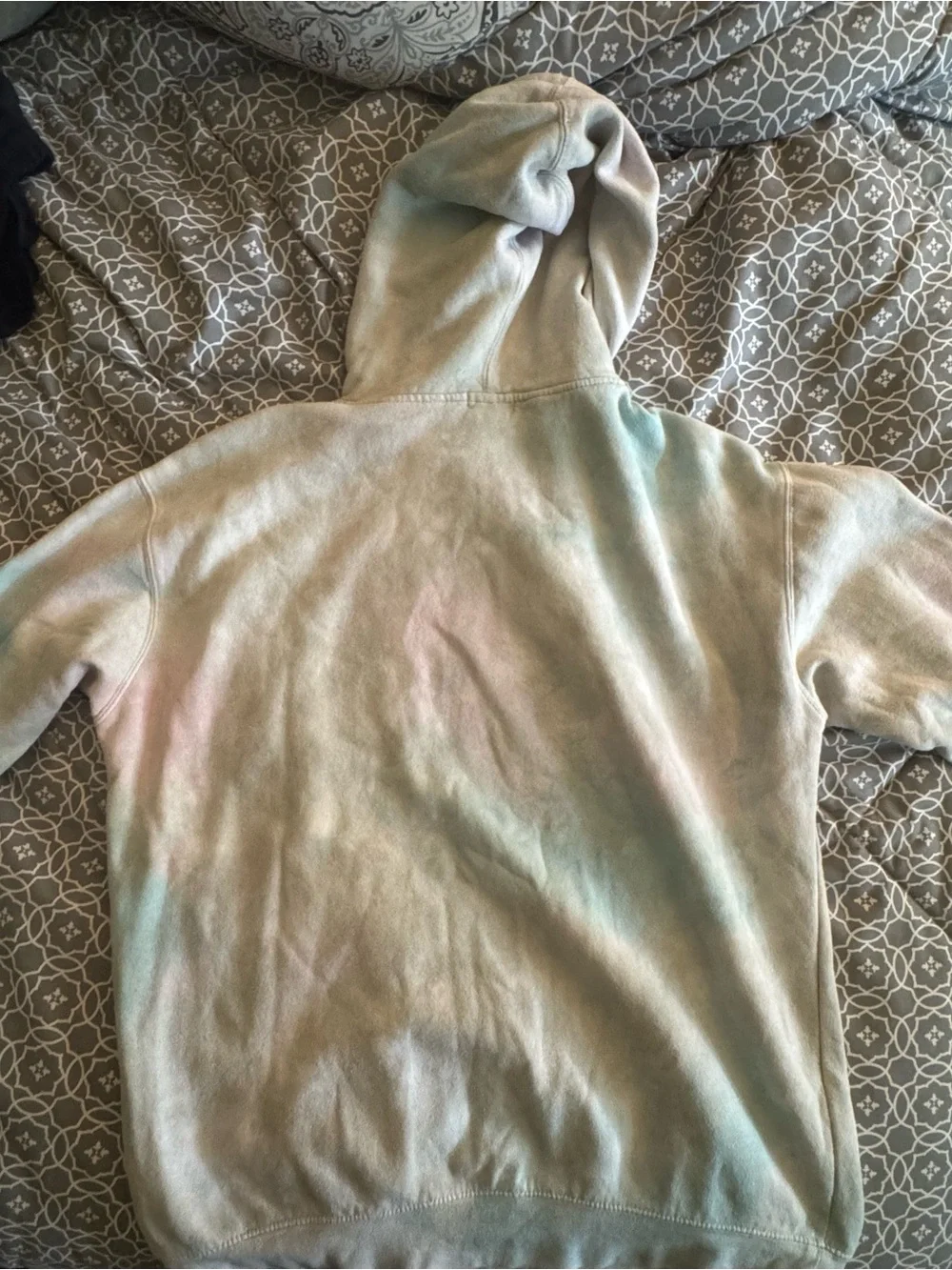 Maxallure Men's Pastel Tie-Dye Hoodie Sweatshirt - Light Multicolor